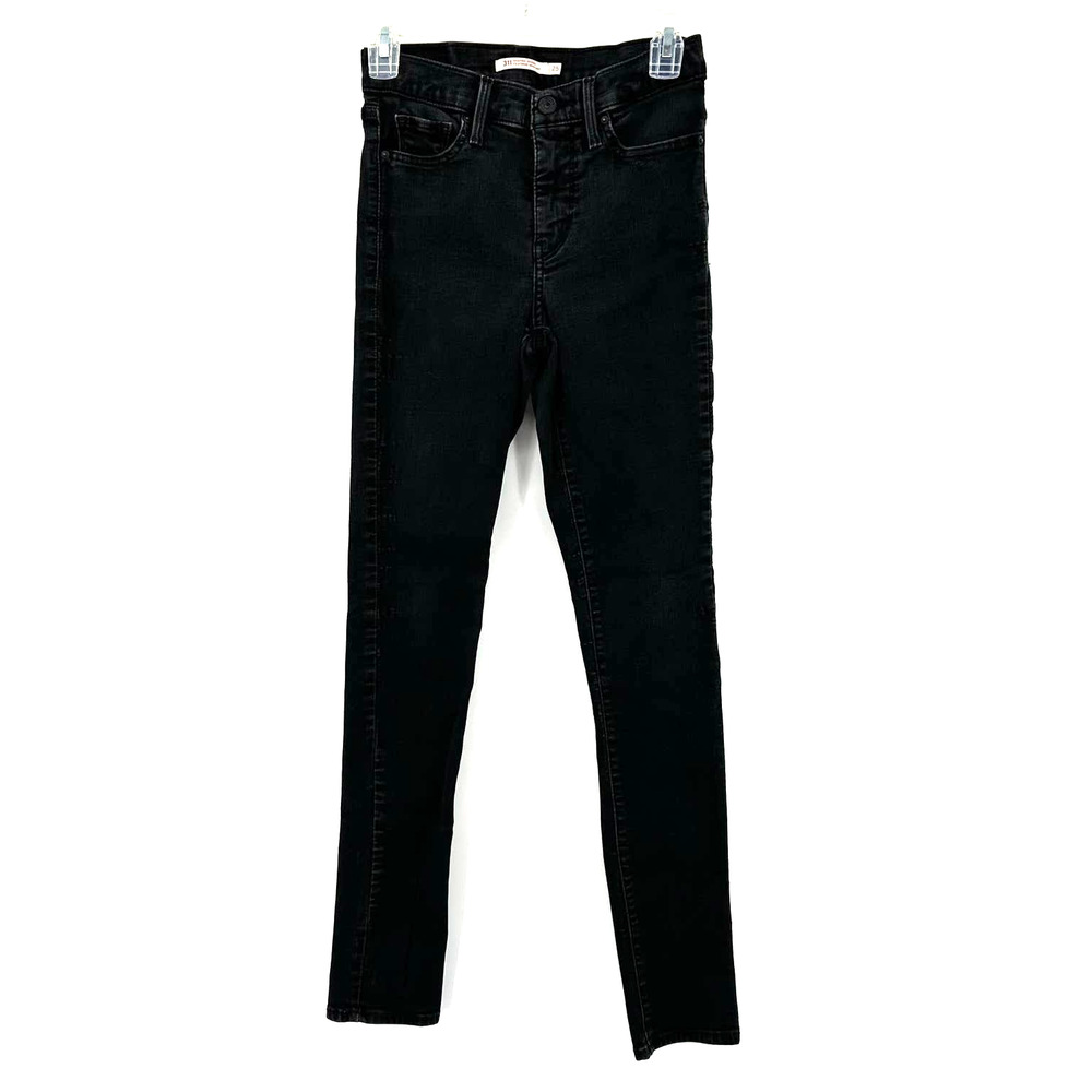 Levi's 311 Shaping Skinny size 25‎ black denim jean pants